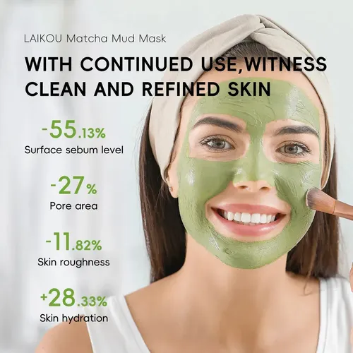 Nueva Mascarilla De Arcilla Verde Matcha De Laiko, 25 Zjy