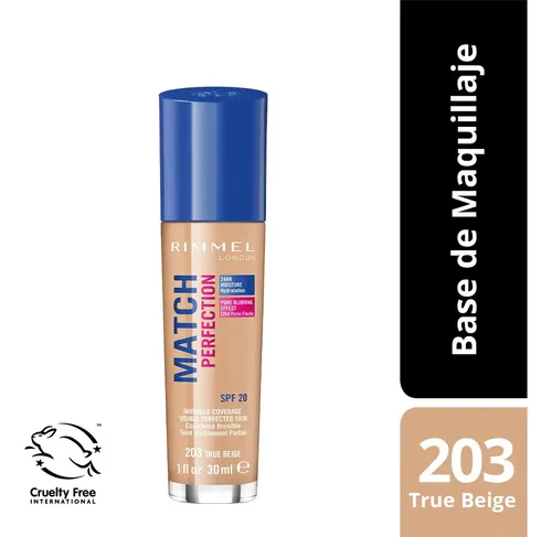 Base líquida Rimmel Match Perfection