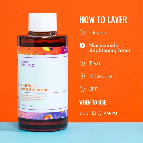 Tónico Facial Good Molecules Niacinamide 2x120ml Vegano