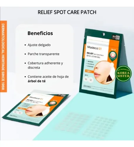 Centellian 24 Parches Madeca 21 Relief Spot Care Patch 68ea Momento De Aplicación Día/noche Tipo De Piel Grasa