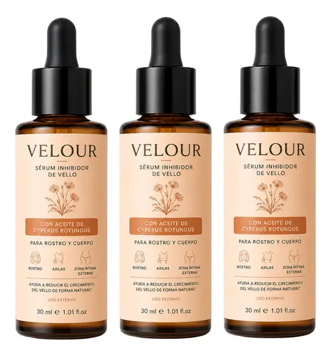 Velour Aceite Para Cuidado Corporal Piel Suave 30ml Pack X3