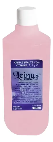 Quita Esmalte Uñas Profesional Manicuria Pedicura Leinus 1lt
