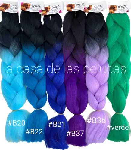 Extensiones Kanekalon Trenzas-jumbo-rastas Combox5 +regalo