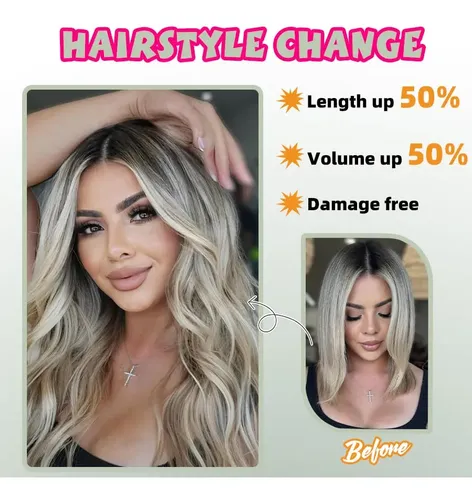 Extensiones De Cabello Natural Lacio 50cm 110g Tono #33