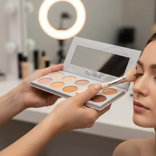 Paleta De 10 Correctores Cremosos Acabado Natural Glamory