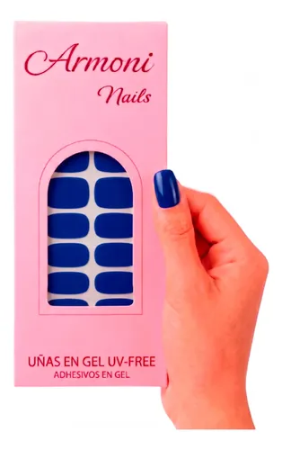 Stickers De Uñas Adhesivas Armoni Nails Gel X22 Sin Lámpara