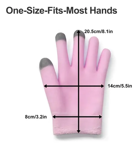 Guantes De Silicona Hidratantes Con Vitamina E Rosa