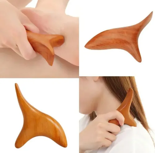 – Gua Sha Madeira Aromática Massagem Facial Corporal