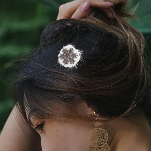 2 Accesorios De Pelo Con Pedrería Y Brillo Para Fiestas, 2 P