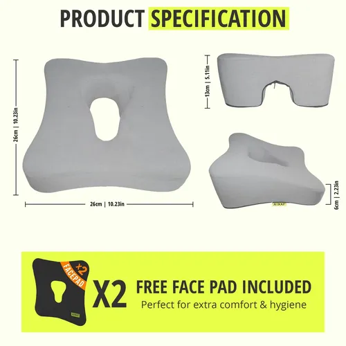 Almohada Facial Jebolt Para Mesa De Masaje + Gua Sha