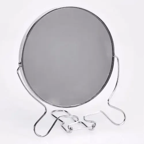 Espejo Con Aumento Doble Faz Maquillaje 5 Pulgadas Metalico