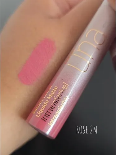 Natura Una Labial Liquido Intransferible Mate Color Rose 2m