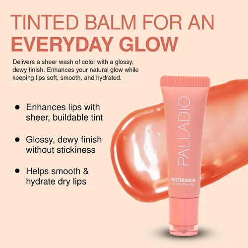 Bálsamo Labial Hidratante Palladio Butter Balm Peaches &