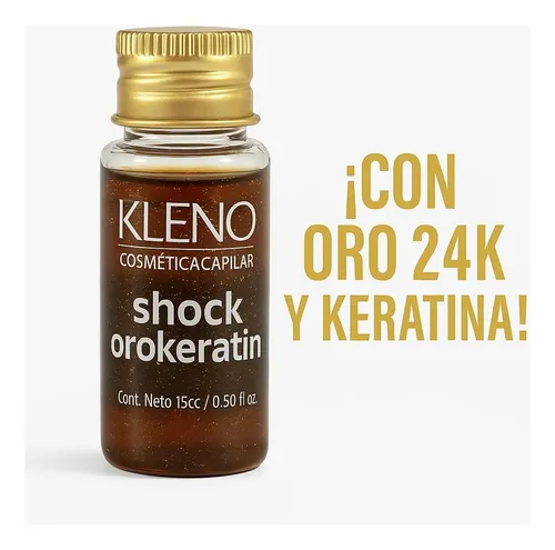 Ampolla Shock Orokeratin Tratamiento Intensivo Kleno 15cc