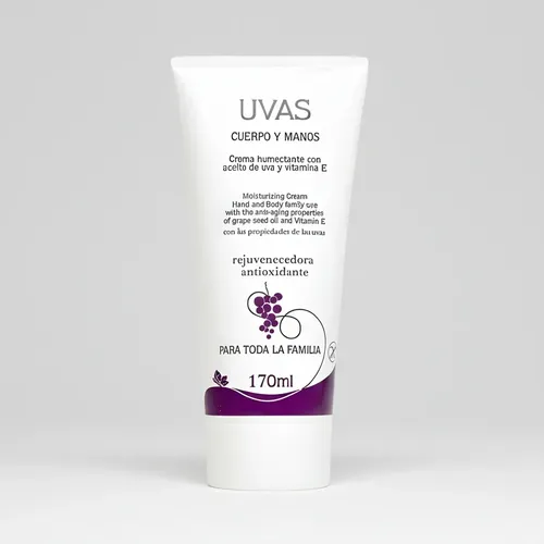 Crema Cuerpo Y Manos 170ml -apta Celíacos- Uvas Cosméticos