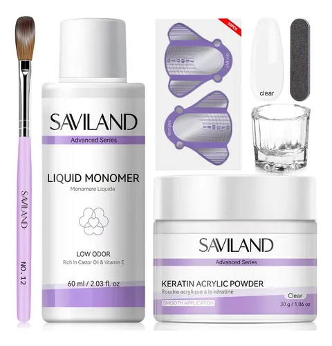 Kit De Uñas Acrílicas Saviland Para Principiantes 30g