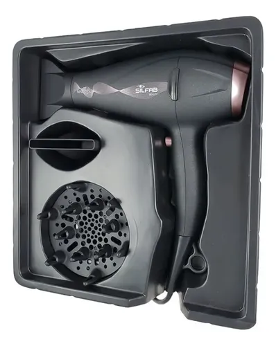 Secador De Pelo Max Flow By-568 Silfab Beauty Con Accesorios