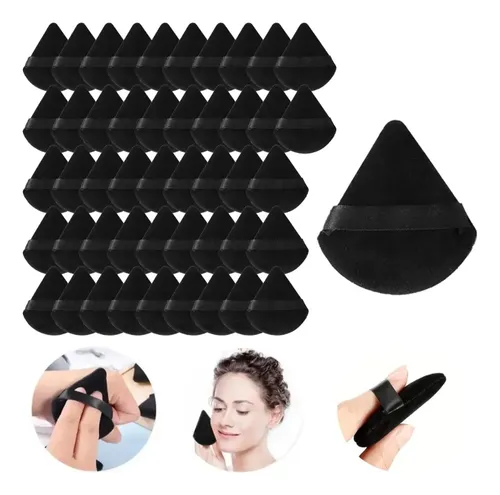 48 Soplos De Polvo Suelto Triangulo Maquillaje Puff Esponja