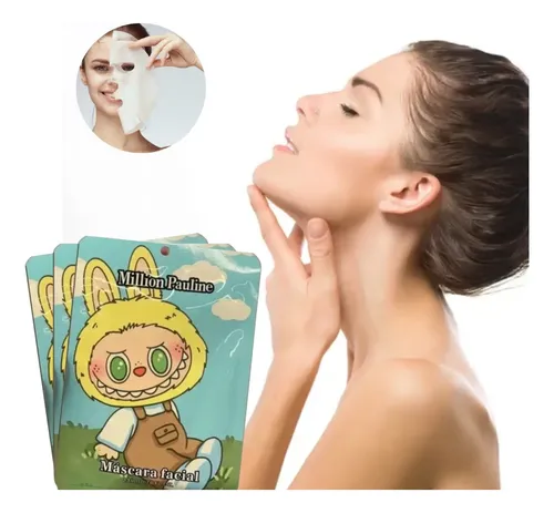 Spa Facial Para Niñas Pack X3 Mascarillas Labubu