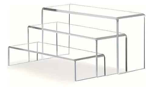 Expositor Acrílico Contemporáneo En Forma De U De 3 Piezas