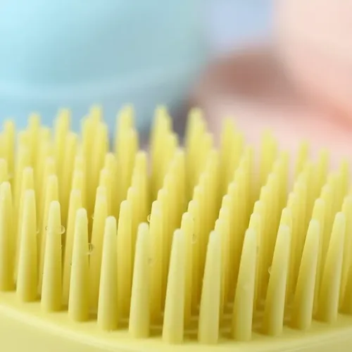 Cepillo Dispenser Jabón Silicona Limpiador Facial O Corporal