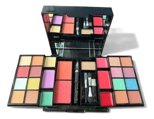 Pro Makeup Kit Completo Sombras Rubores Labiales Accesorios