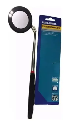 Espejo Telescopico Luz Led Articulado Mecanico Ruhlmann