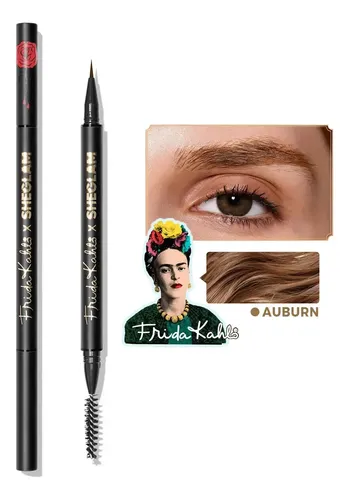 Frida Kahlo X Sheglam Lápiz Líquido Para Cejas Color Auburn