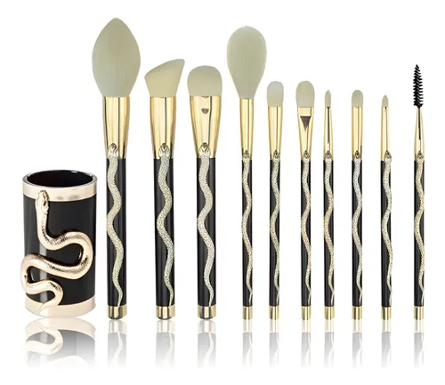 Set 10 Brochas Pinceles Exóticos Premium Profesional