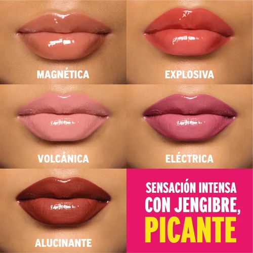 Brillo Labial Vogue Boombastic Tono Eléctrica