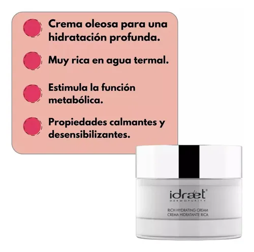Idraet Thermal New Crema Hidratante Rica Piel Seca X 50gr.
