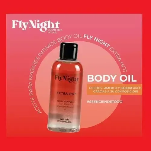 Aceite Calor Masajes Fly Night Body Oil Ultra Hot 100 Ml