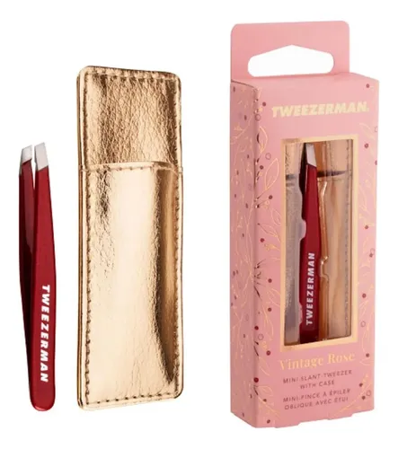 Pinza De Cejas Vintage Con Estuche