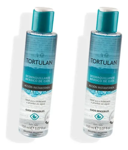 Tortulan Desmaquillante Bifásico De Ojos Sensibles 150ml X 2