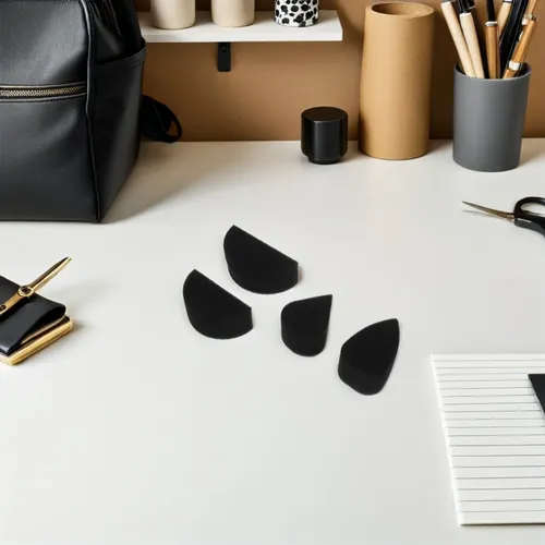 20pcs Black Body Painting Sponges Soft Reusable Makeup Tools