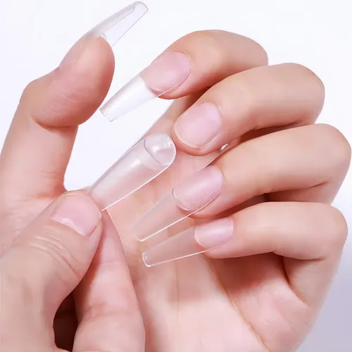 Uñas Postizas Cuadradas Miss Seven 100 Tips Nail Tips Color Natural