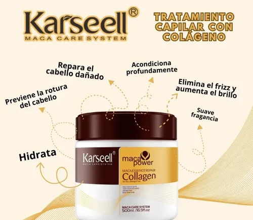 Mascarilla Capilar Karseell Colágeno Reparadora Hidratante