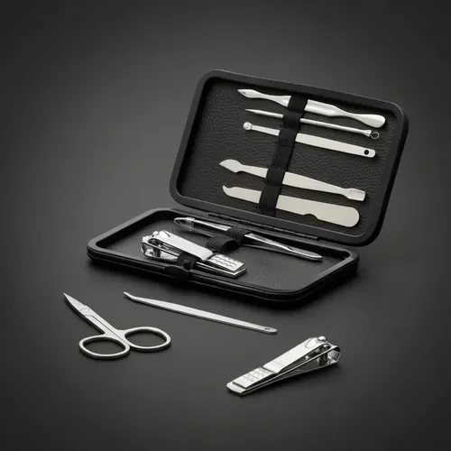 Set De Manicure Black Night