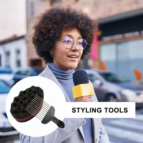 Peine Def Esponja Para Cabello Cepillo Para Ondas