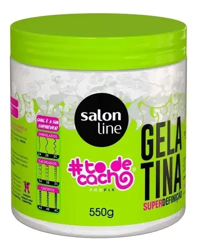 Salon Line To De Cacho Gelatina Super Definición Gel X 550gr