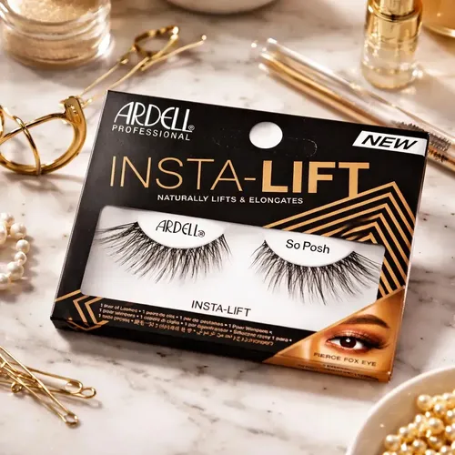 Pestañas Postizas Ardell Insta-Lift So Posh Negra 1 Unidad