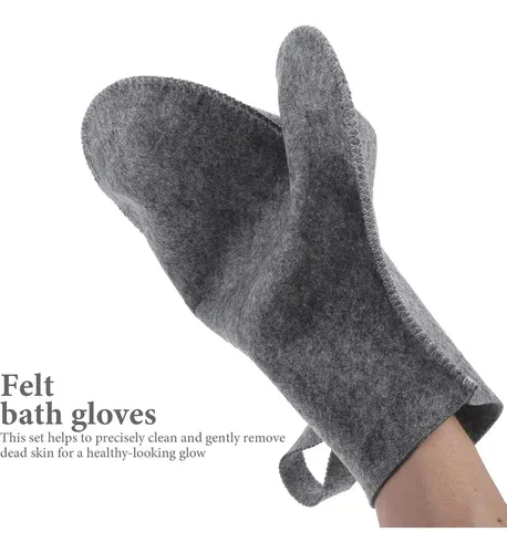 Guantes De Sauna Tehaux 2 Uds Exfoliantes 29×24 Cm