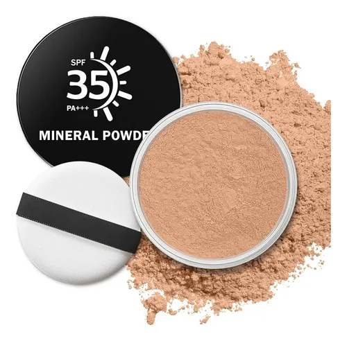 Polvo De Base Mineral Spf 35 Qiufsse 10g Beige Medio