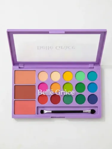 Paleta De Sombras Y Rubores Belle Grace Colores