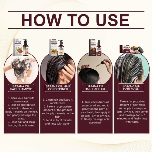 Set De Cuidado Capilar Eelhoe Batana Oil Para Cabello Seco Y
