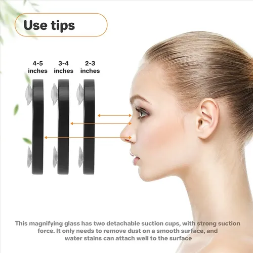 Espejo De Maquillaje Con Aumento De 10 Aumentos, Espejo Redo