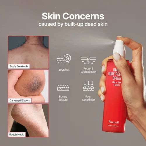 Omija Ceramic Body Peeling Spray  Aha Bha Pha Body