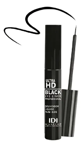 Delineador Líquido Ultrahd Black Eye Liner Idi Make Up X10g.