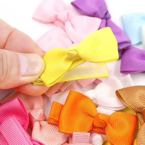 Moños Pelo Niñas 50u 25colores 5cm Con Broche