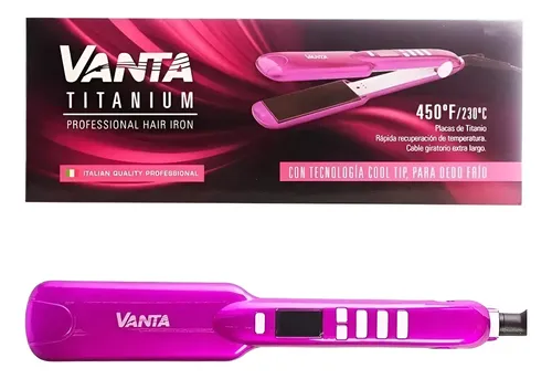 Planchita Pelo Profesional Vanta Titanium Alisado 450°f